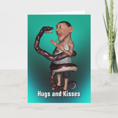 Hugs and Kisses Birthday Card