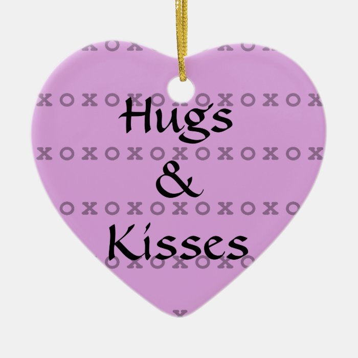 Hugs and Kisses Christmas Ornament