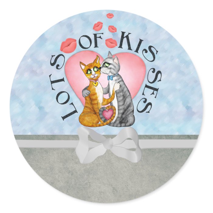 Hugs and kisses for sweetheart stickers
