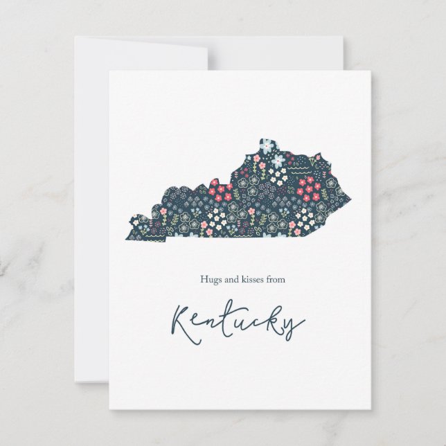 Hugs and Kisses from Kentucky Holiday Card (Front)