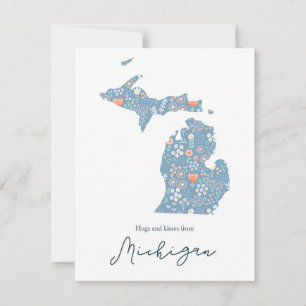 Hugs and Kisses from Michigan Holiday Card