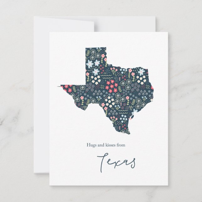 Hugs and Kisses from Texas Holiday Card (Front)