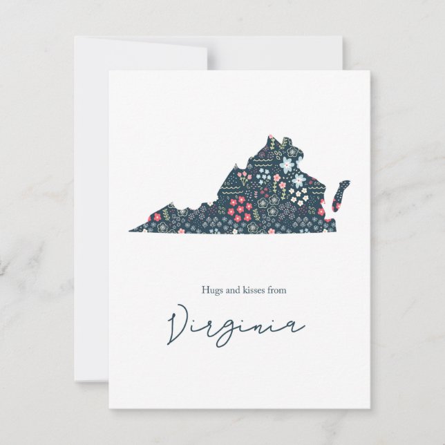 Hugs and Kisses from Virginia Holiday Card (Front)