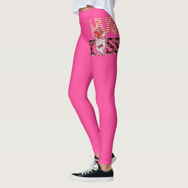 Hugs And Kisses Gnome Leggings (Left)