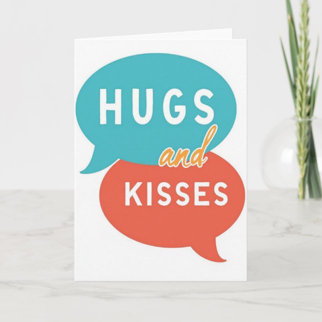 Hugs And Kisses Graphic Card (Front)