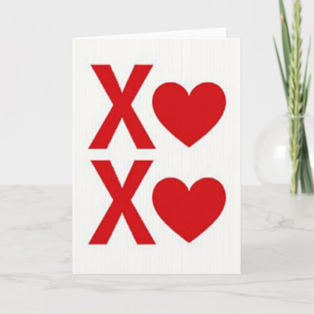 Hugs And Kisses Heartfelt Card (Front)