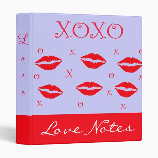 Hugs And Kisses Love Notes Binder