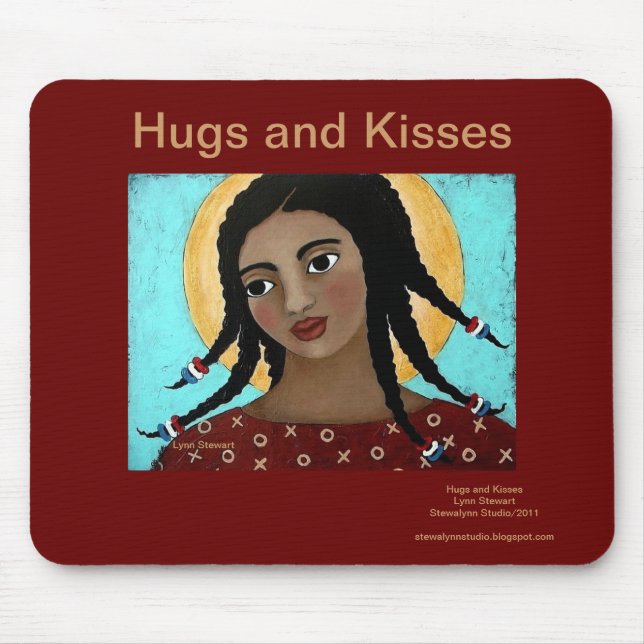 Hugs and Kisses Mouse Pad (Front)