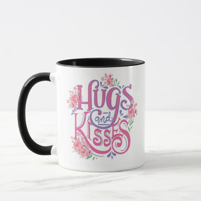 HUGS AND KISSES MUG (Left)
