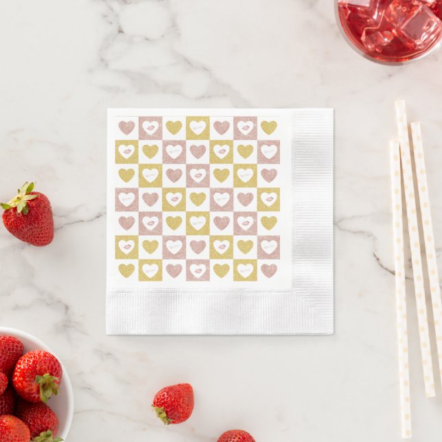 Hugs and kisses napkins (Insitu)
