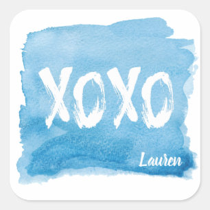 Hugs and Kisses   Personalized Sticker