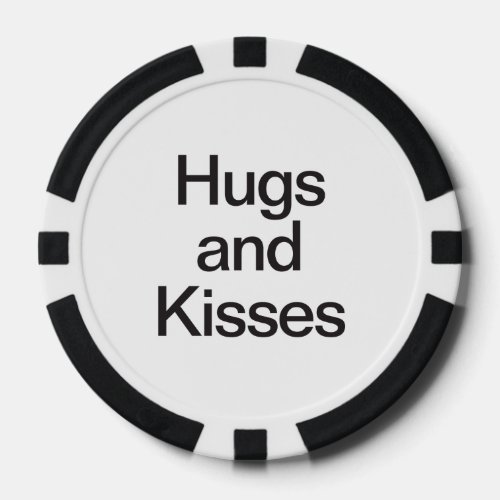 hugs and kisses poker chips