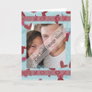 Hugs and Kisses Valentine Photo Card