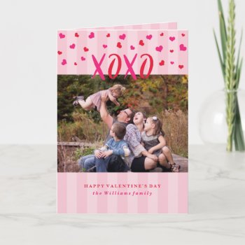 Hugs And Kisses Valentine's Day Greeting Card by fancypaperie at Zazzle