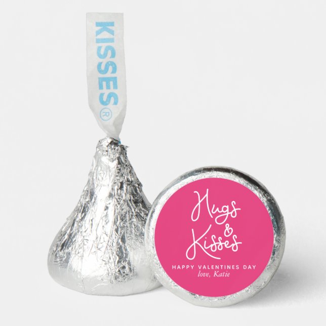 "Hugs and Kisses" Valentines Day Hershey®'s Kisses® (Front)