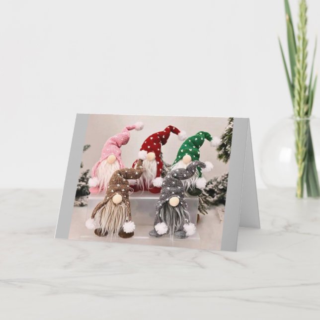 **HUGS AND SMILES AT CHRISTMAS** HOLIDAY CARD (Front)