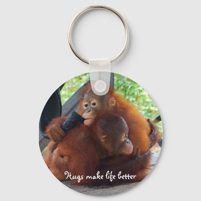 Hugs are Important Keychain (Front)