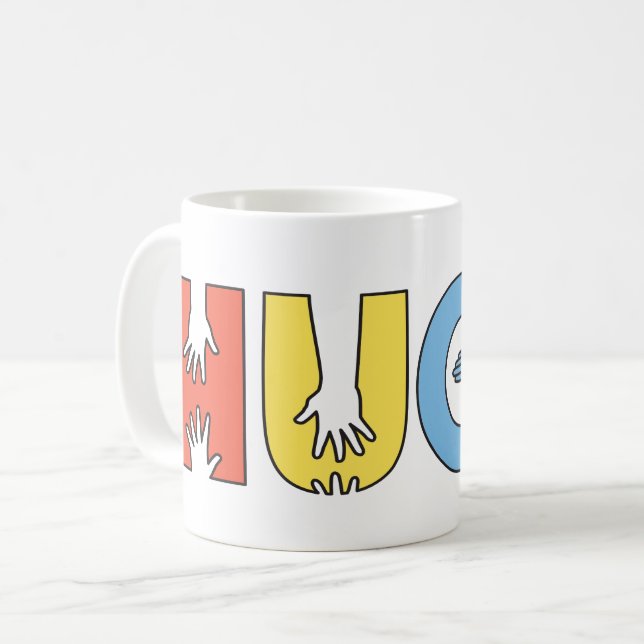HUGS (Color) Coffee Mug (Front Left)