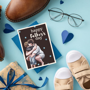 Hugs For The Best Dad Ever Father's Day Holiday Card