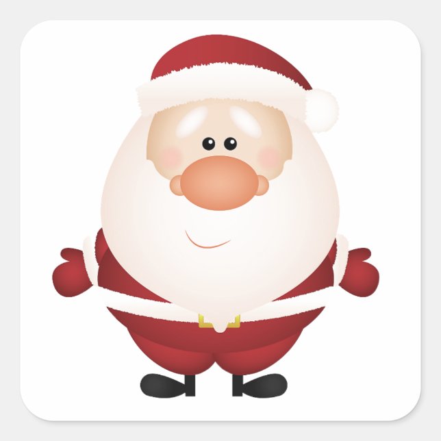 Hugs from Santa Claus Sticker (Front)