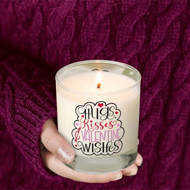 Hugs, kisses and Valentine Wishes, Hearts, Love Scented Candle (Creator Uploaded)