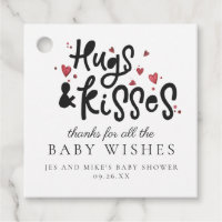 Hugs & Kisses | Baby Shower Favor Tag