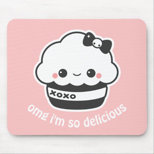 Hugs  Kisses Cupcake Mouse Pad