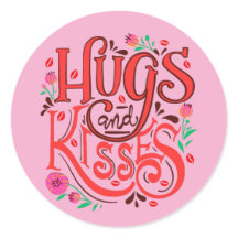 Hugs & Kisses Floral Kiss— Pink Valen