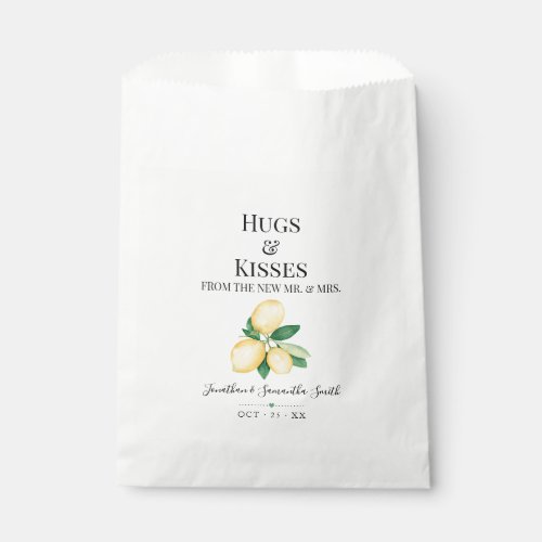 Hugs  Kisses from new Mrs Lemons Bridal Shower Favor Bag