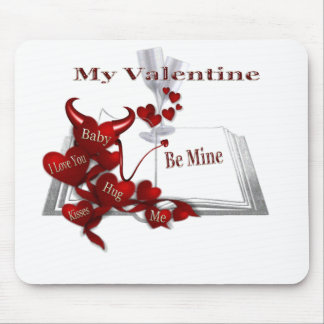 hugs & kisses , me mouse pad