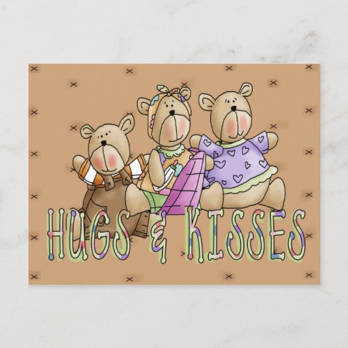 Hugs  Kisses Postcard