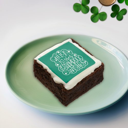 Hugs Kisses  Shamrock Wishes St Patricks Day  Brownie