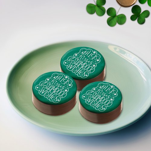 Hugs Kisses  Shamrock Wishes St Patricks Day  Chocolate Covered Oreo