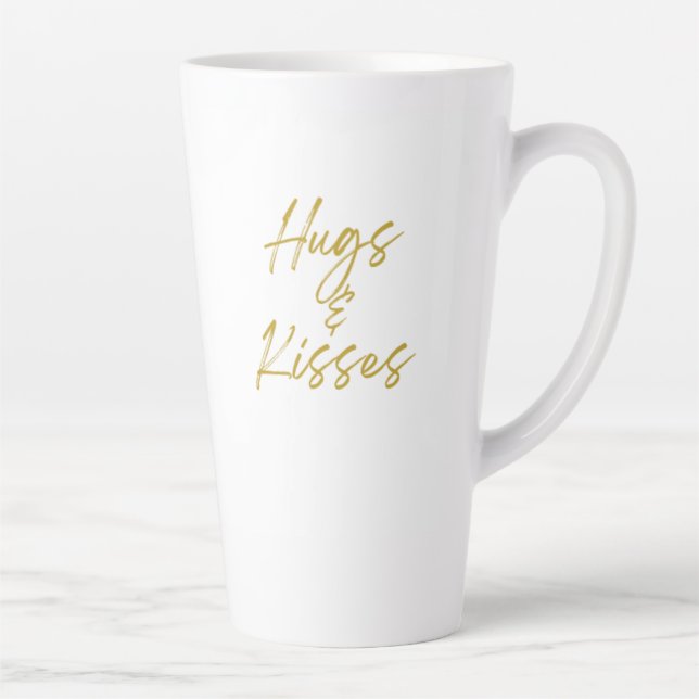 Hugs & Kisses Tall Latte Mug (Right)