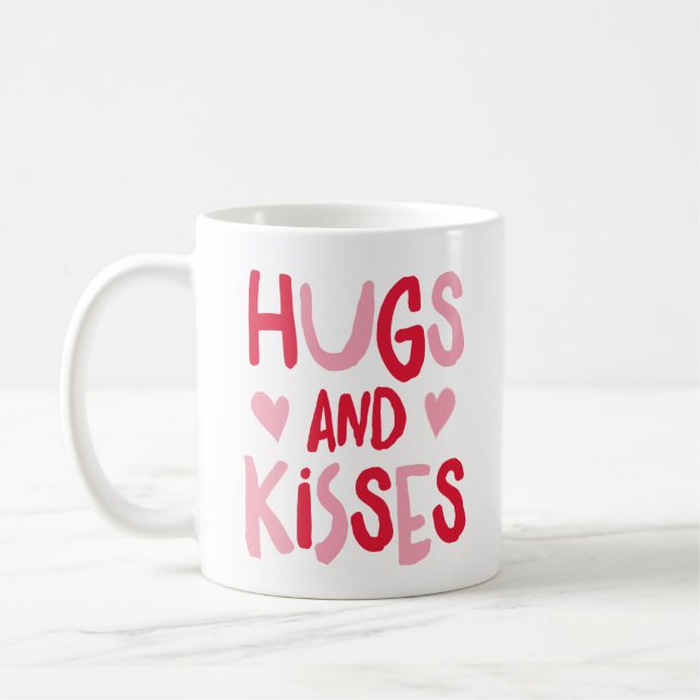 Hugs & Kisses | Valentine's Day Mug (Left)
