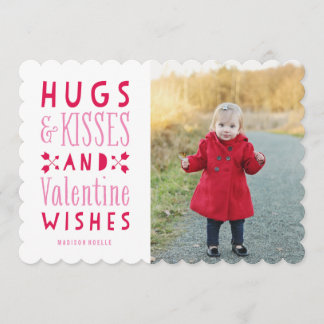 Hugs & Kisses| Valentine's Day Photo Card