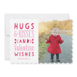 Hugs & Kisses| Valentine's Day Photo Card Hugs & Kisses| Valentine's Day Photo Card