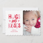 Hugs &amp; Kisses | Valentine's Day Photo Card