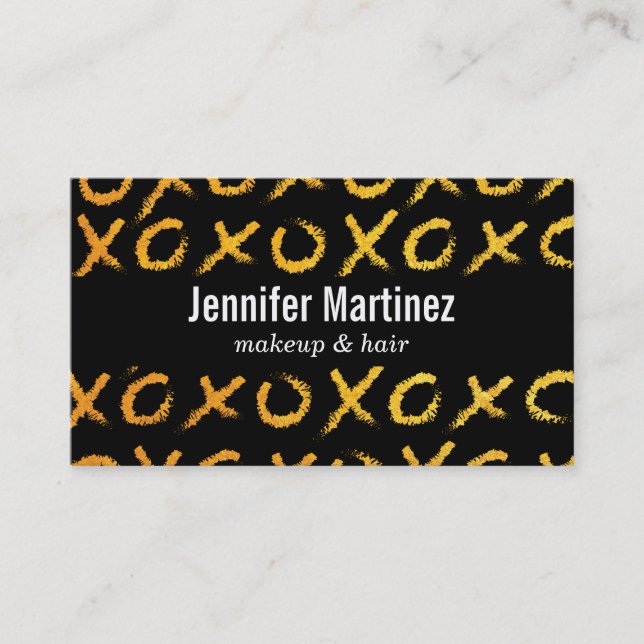 Hugs & Kisses (XOXO) Business Card (Front)