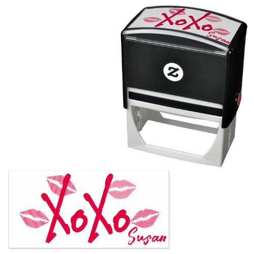  Hugs Kisses XOXO Self_inking Stamp