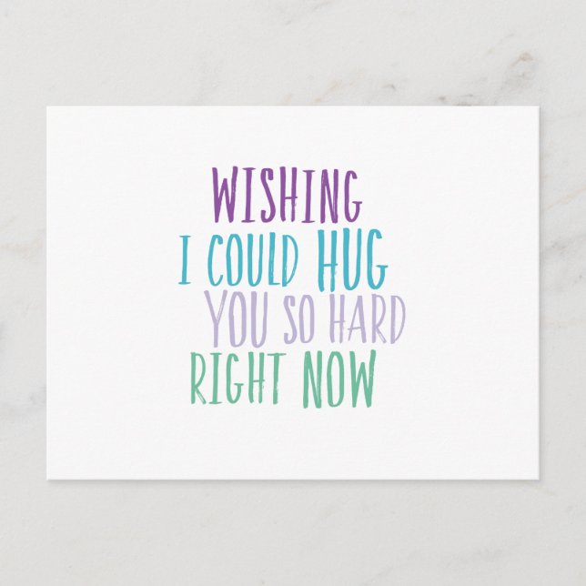 Hugs So Hard Postcard (Front)