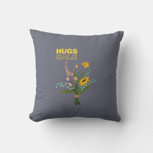 hugs throw pillow