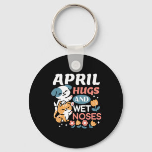 Hugs, Wet Noses, and Spring Vibes – Playful Pet Keychain