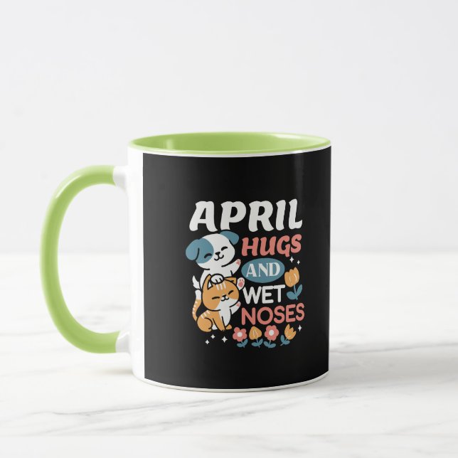 Hugs, Wet Noses, and Spring Vibes – Playful Pet Mug (Left)