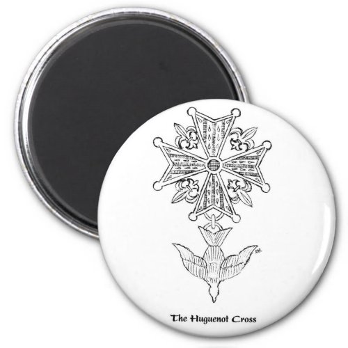Huguenot Cross Magnet