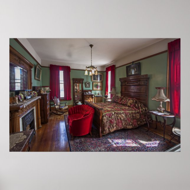Huguette Clark's Bedroom -- Butte Montana Poster (Front)