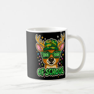 Hugvyn 100 Days Of School Deer Hunting Boys Camo B Coffee Mug