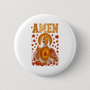 Hugvyn Amen Fall Jesus Christian Bible Verses Than Button