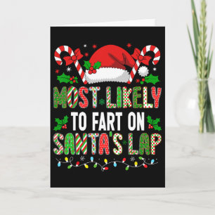 Hugvyn Christmas Most Likely To Fart On Santa's La Card