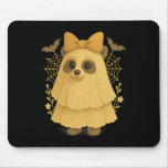 Hugvyn Halloween Lace Ghost Raccoon Feral Cute Gho Mouse Pad